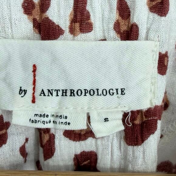 Anthropologie Tunic Top Nia Leopard Lace Oversized Tiered Romantic Feminine S - Picture 3 of 10